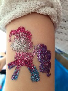 glitter tatts